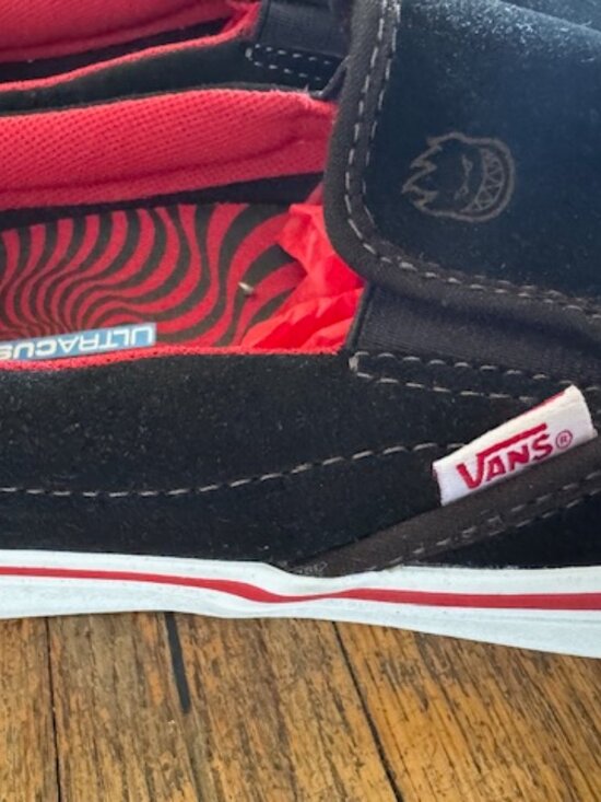 VANS X SPITFIRE Van Der Lind Ultracush Slip-On Pro Shoes Shoes Size 11 Like New main image 13